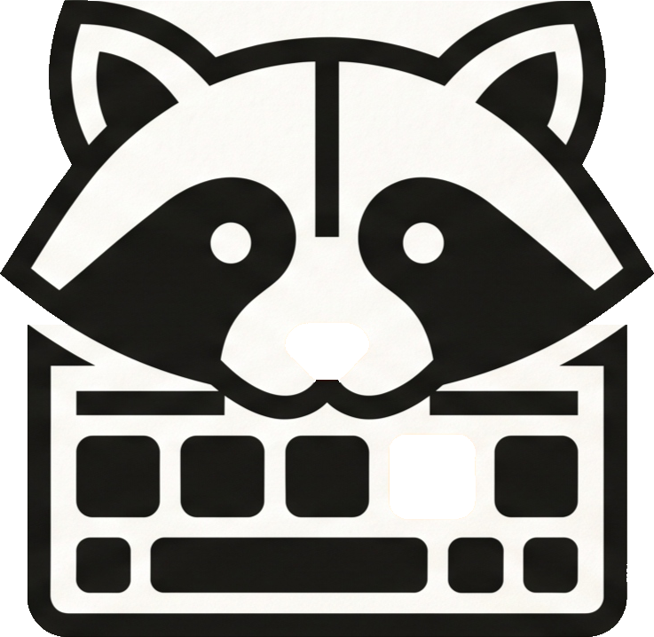 RaccoonType Mascot